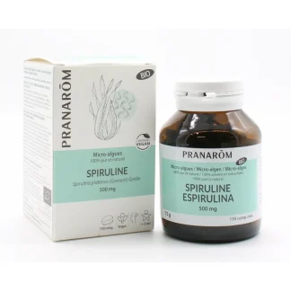 Pranarôm Spiruline Bio 500mg 150 comprimés