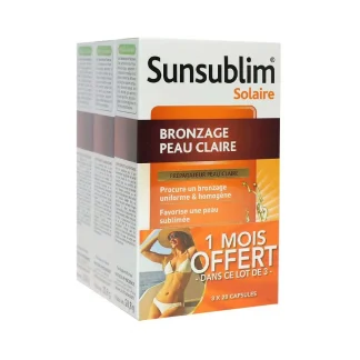 Sunsublim Bronzage Peau Claire 3X28 capsules