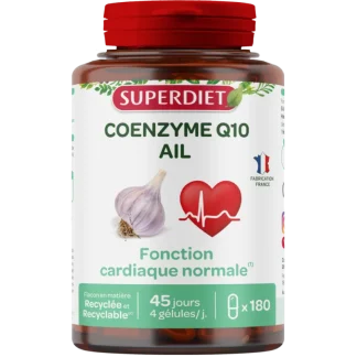 Superdiet Coenzyme Q10 Ail 180 gélules