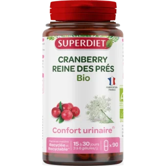 Superdiet Cranberry Reine des Prés Bio 90 gélules