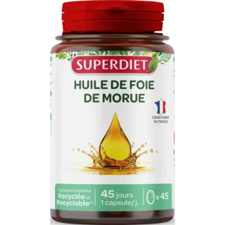 Superdiet Huile de Foie de Morue 45 gélules