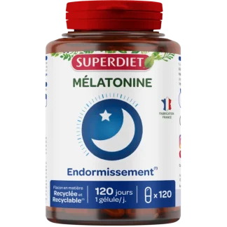 Superdiet Mélatonine Endormissement 120 gélules