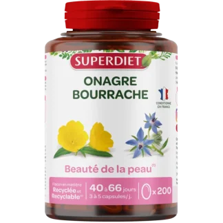 Superdiet Onagre Bourrache 200 capsules