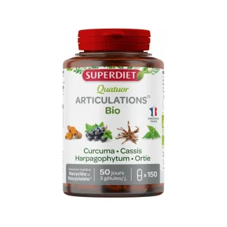 Superdiet Quatuor Articulations Bio 150 gélules