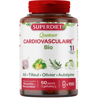 Superdiet Quatuor Cardiovasculaire Bio 150 gélules