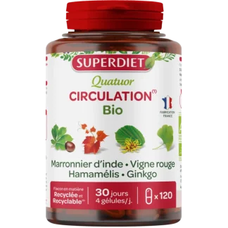 Superdiet Quatuor Circulation Bio 120 gélules