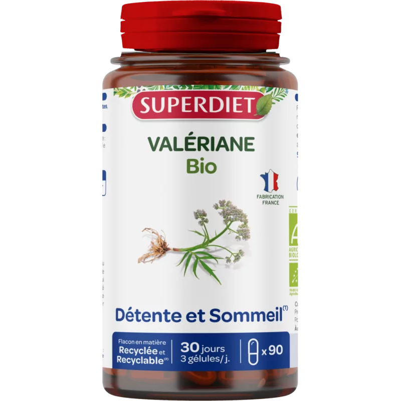 Superdiet Valériane Bio 90 gélules