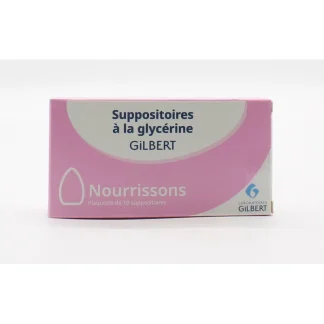 Suppositoires à la Glycérine Gilbert Nourrissons X10