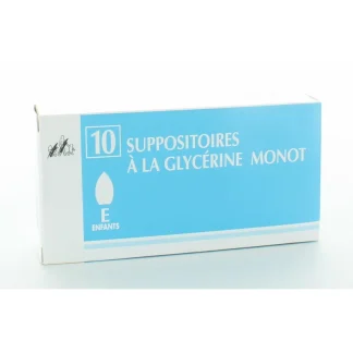 Suppositoires à la Glycérine Monot Enfants X10