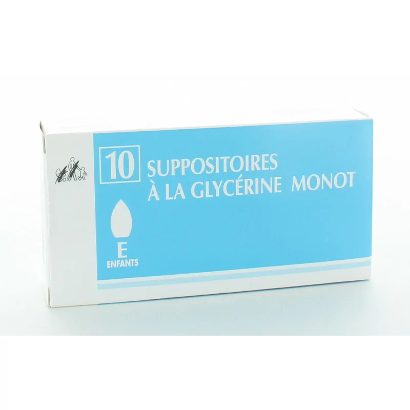 Suppositoires à la Glycérine Monot Enfants X10