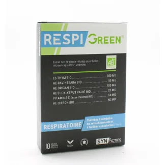 SynActifs RespiGreen Bio 10 gélules