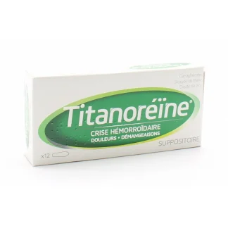 Titanoréïne 12 suppositoires
