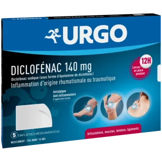 Urgo Diclofénac 140mg 5 emplâtres médicamenteux