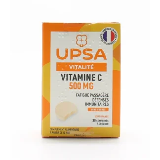 Upsa Vitamine C 500 mg Goût Orange 30 comprimés