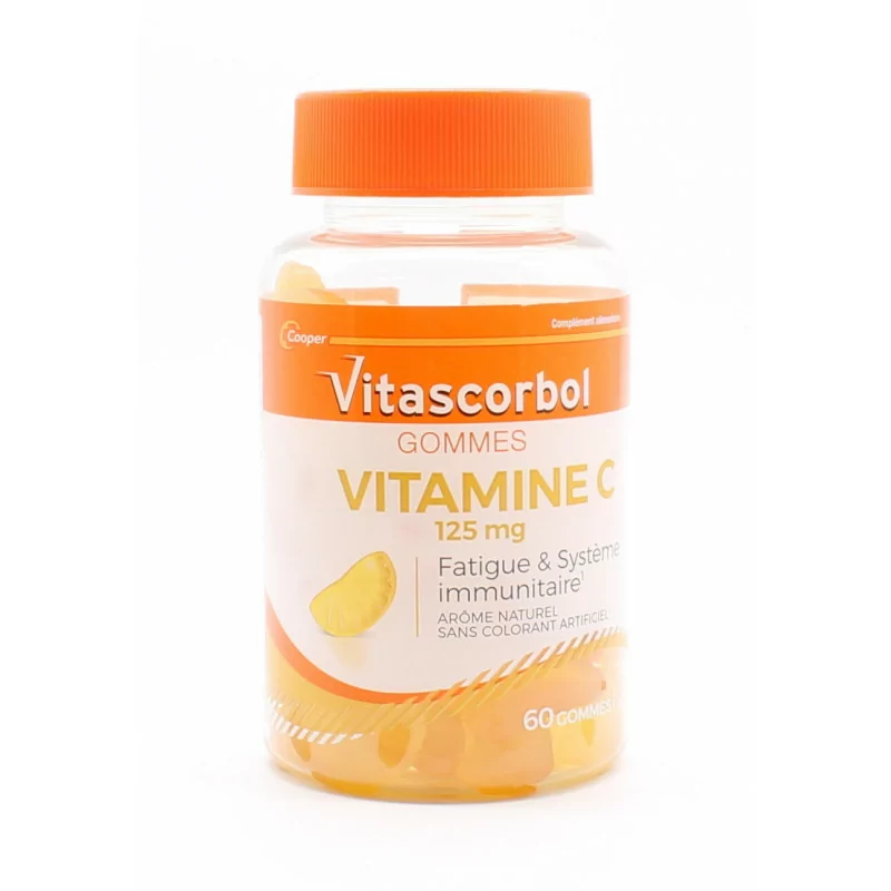 Vitascorbol Vitamine C 125mg 60 gommes