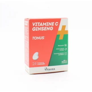 Vitavea Vitamine C Ginseng Tonus 24 comprimés