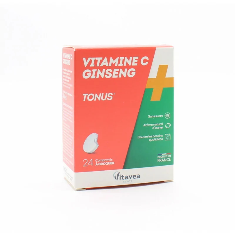 Vitavea Vitamine C Ginseng Tonus 24 comprimés