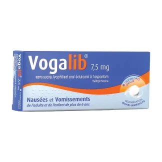 Vogalib 7,5mg sans sucre 8 lyophilisats oraux