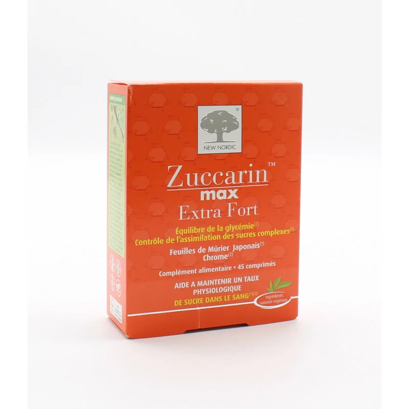 New Nordic Zuccarin Max Extra Fort 45 comprimés