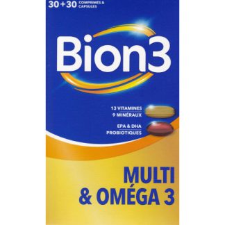 Bion3 MULTI & OMÉGA 3 30 Comprimés + 30 Capsules