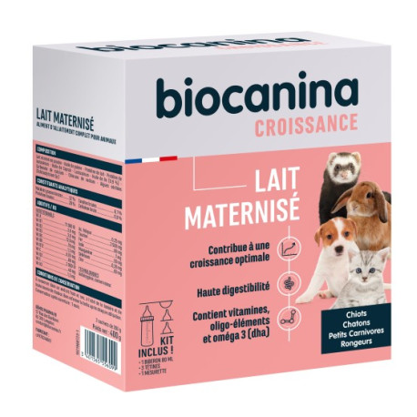 Lait Maternisé Chiots, chats, rongeurs, petits carnivores Biocanina