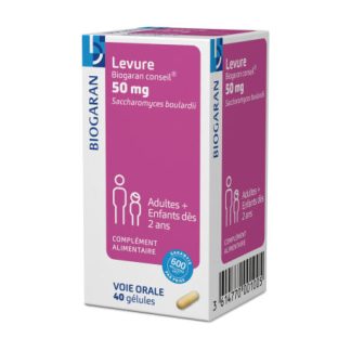 Levure 50 mg 40 Gélules Biogaran Conseil