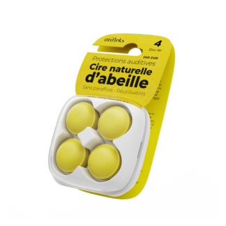 Protections auditives Cire naturelle d'abeille Otifleks