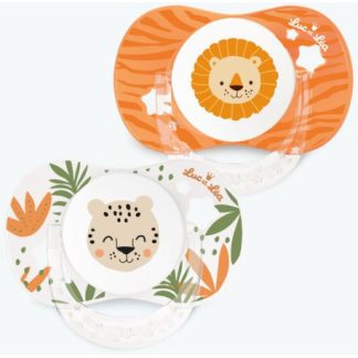 Sucettes anatomiques Duo Lion Panthère +18 mois Luc & Léa