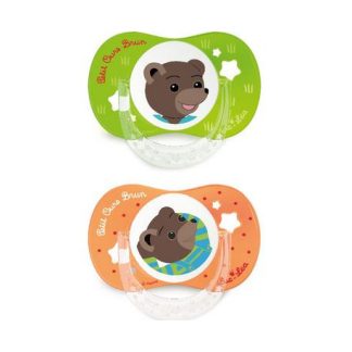 Sucettes anatomiques Petit Ours Brun 6 à 18 mois Luc & Léa