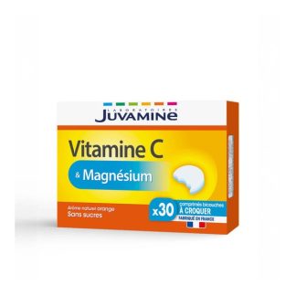 Жевательные таблетки Juvamine с витамином С и магнием