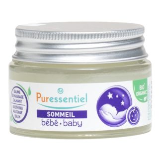 Успокаивающий массажный бальзам для младенцев Puressentiel Sleep Organic
