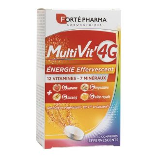 Шипучие таблетки Forté Pharma MultiVit' 4G Energy