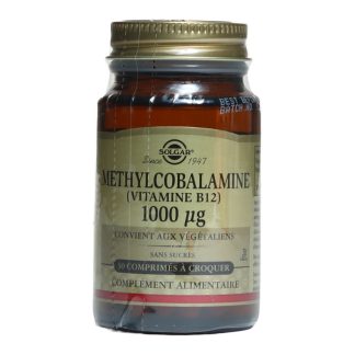 Жевательные таблетки Solgar, витамин B12 метилкобаламин 1000 мкг