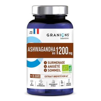Органические таблетки Granions Ashwagandha 1200 мг