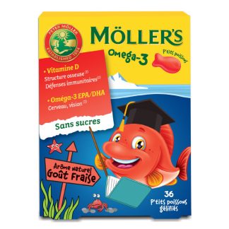 Жевательные конфеты Moller's Omega 3, маленькая рыбка