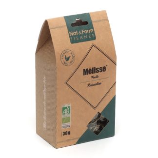 Натуральные органические травяные чаи Nat et Form с листьями мелиссы