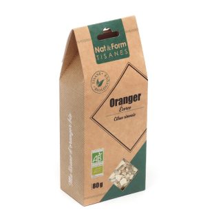 Натуральный органический травяной чай с апельсиновой цедрой