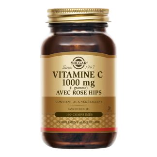 Таблетки Solgar с витамином С 1000 мг и шиповником