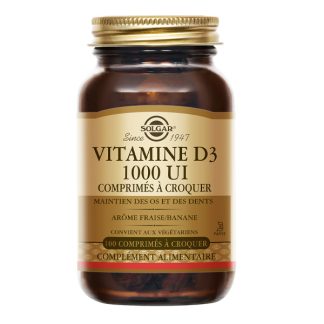 Solgar Витамин D3 1000 МЕ жевательные таблетки