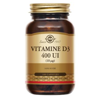 Solgar витамин D3 400 МЕ капсулы