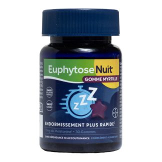 Эуфитозные ночные черничные жевательные конфеты