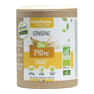 Nat et Form Экоответственные органические капсулы с женьшенем