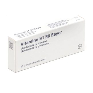 Таблетки витаминов B1 и B6 от компании Bayer