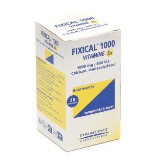 Таблетки Фиксикаль 1000 Витамин D3 1000 мг/800 МЕ