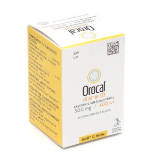 Orocal D3 500 мг 400 МЕ жевательные таблетки